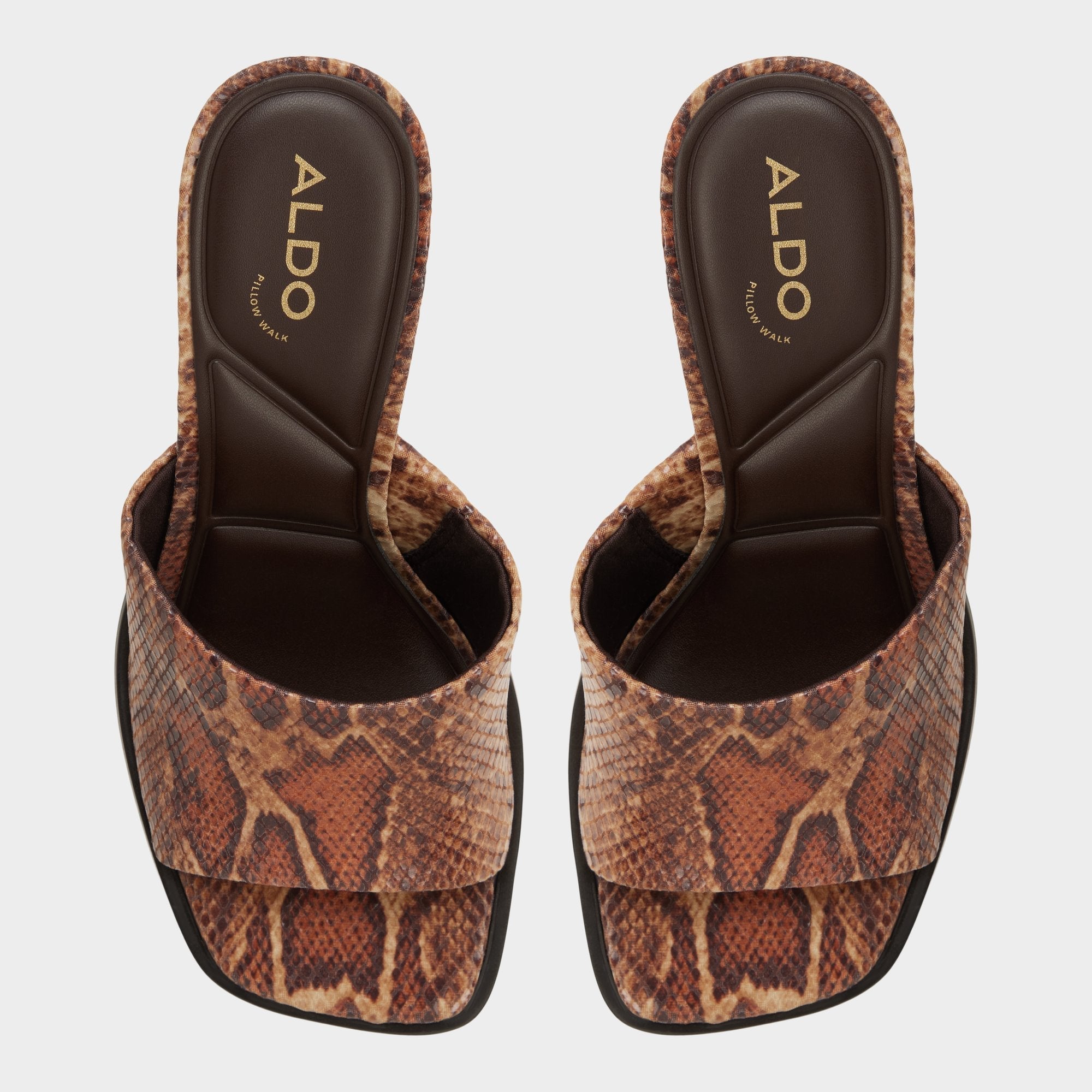 Aldo | Re in Sophia Brown Multi14190695 - Heeled mule, Block heel