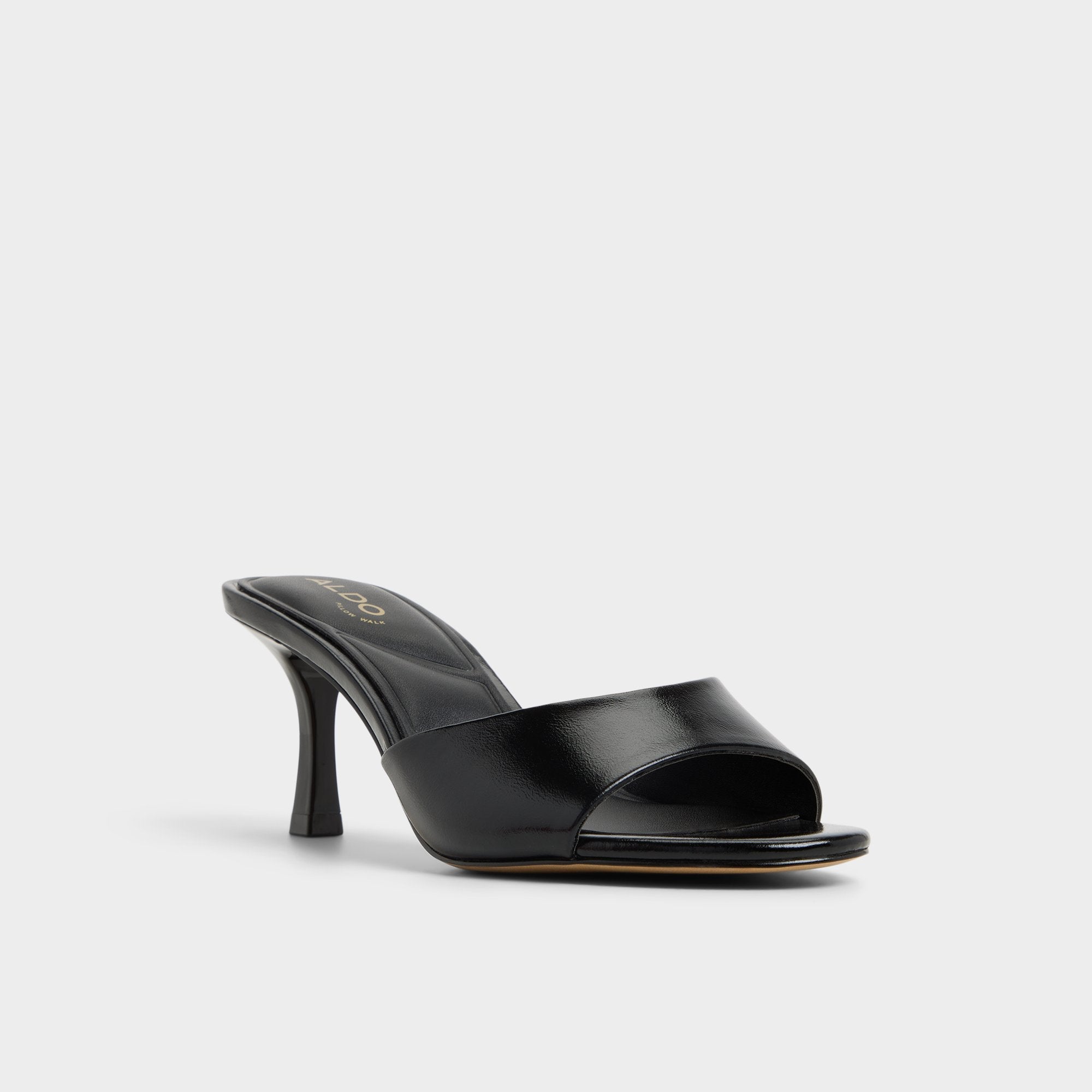 Aldo | Annaberaen in Black - Heeled mule, Stiletto heel