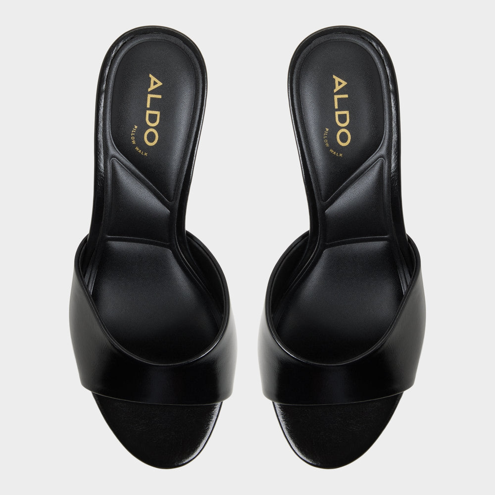 Aldo | Annaberaen in Black - Heeled mule, Stiletto heel