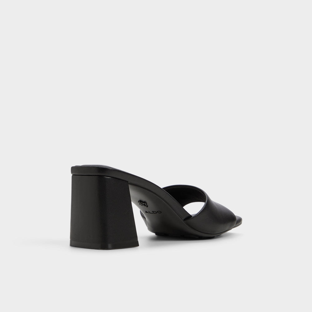 Aldo | Tisha Black Women's Heeled mules - Heeled mule, Block heel