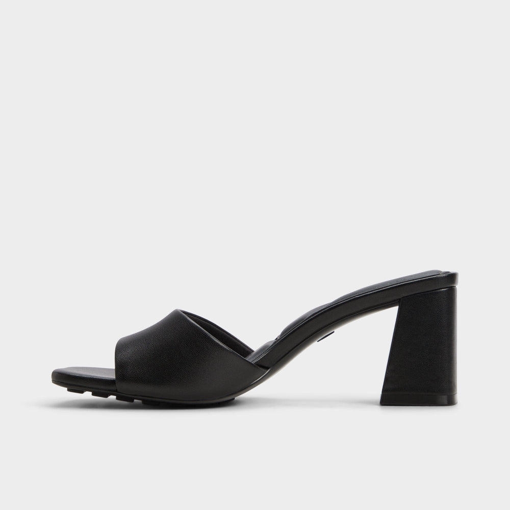Aldo | Tisha Black Women's Heeled mules - Heeled mule, Block heel