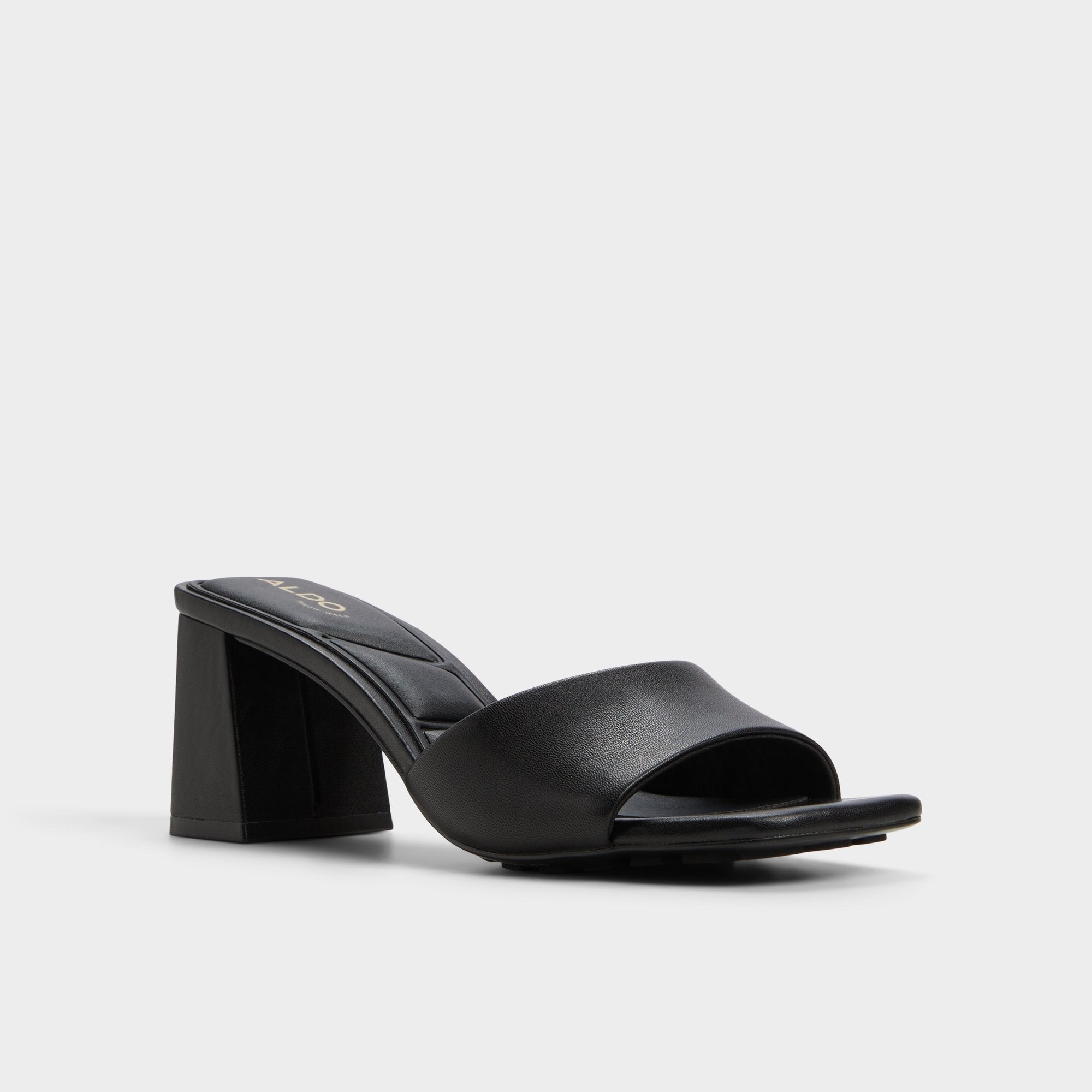 Aldo | Tisha Black Women's Heeled mules - Heeled mule, Block heel