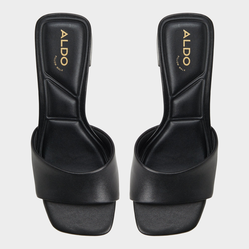 Aldo | Tisha Black Women's Heeled mules - Heeled mule, Block heel