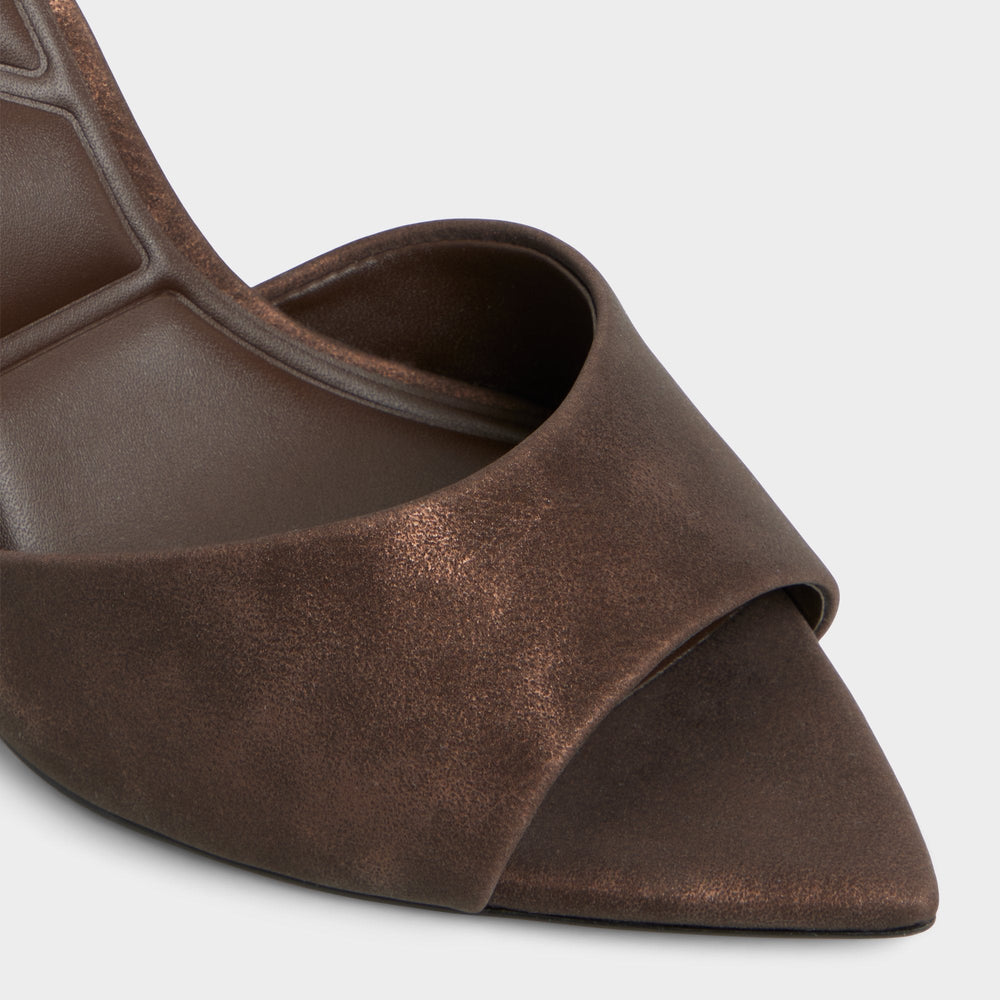 Aldo | Anniebrilden Dark Brown Women's Mule slides - Heeled mule, Stiletto heel