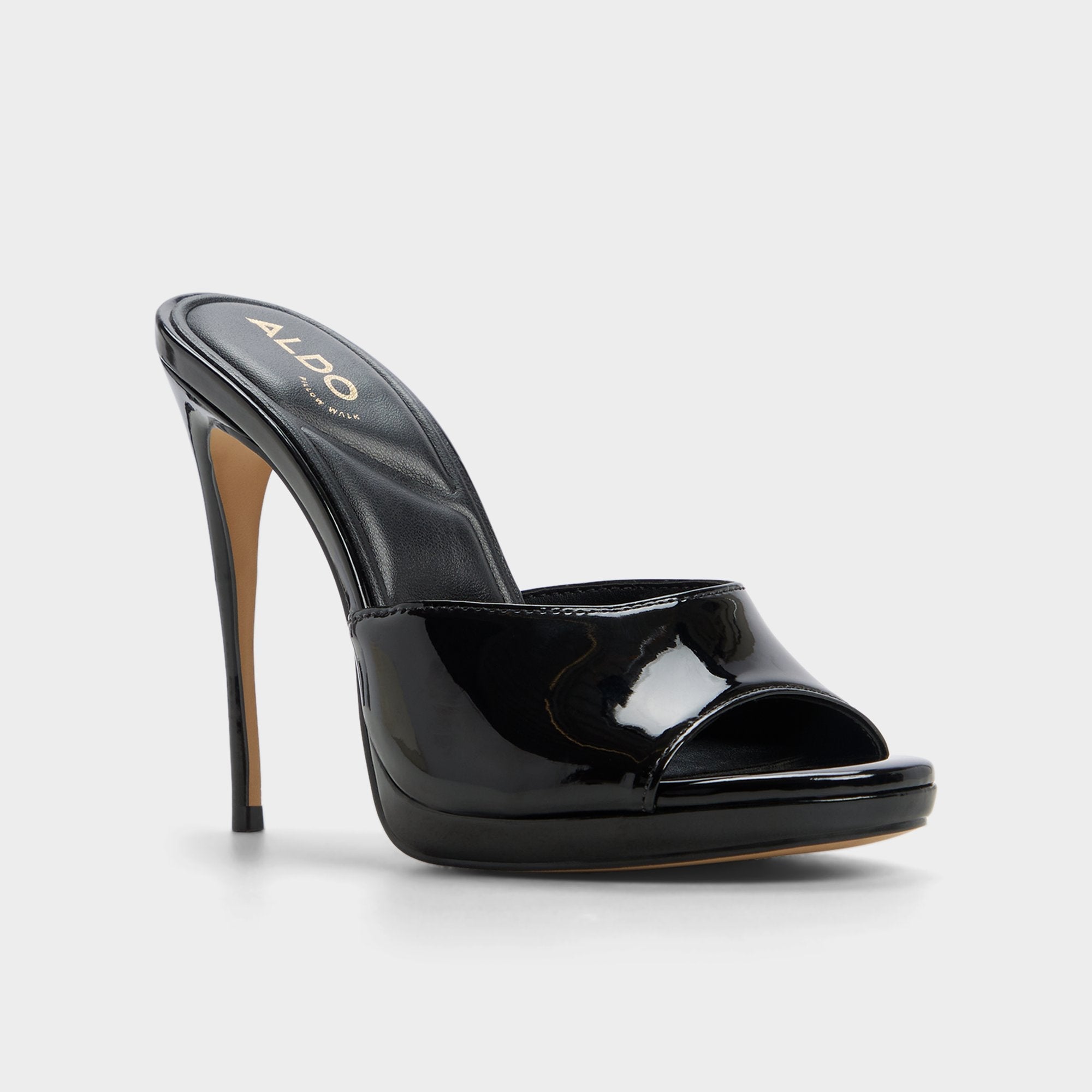 Aldo | Rivieraa in Black - Heeled mule, Platform