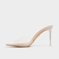 Aldo | Anitabrilden Beige Women's Mule slides - Heeled mule, Stiletto heel