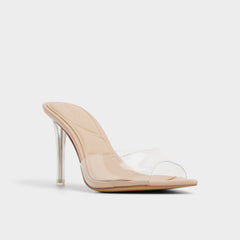 Aldo | Anitabrilden Beige Women's Mule slides - Heeled mule, Stiletto heel