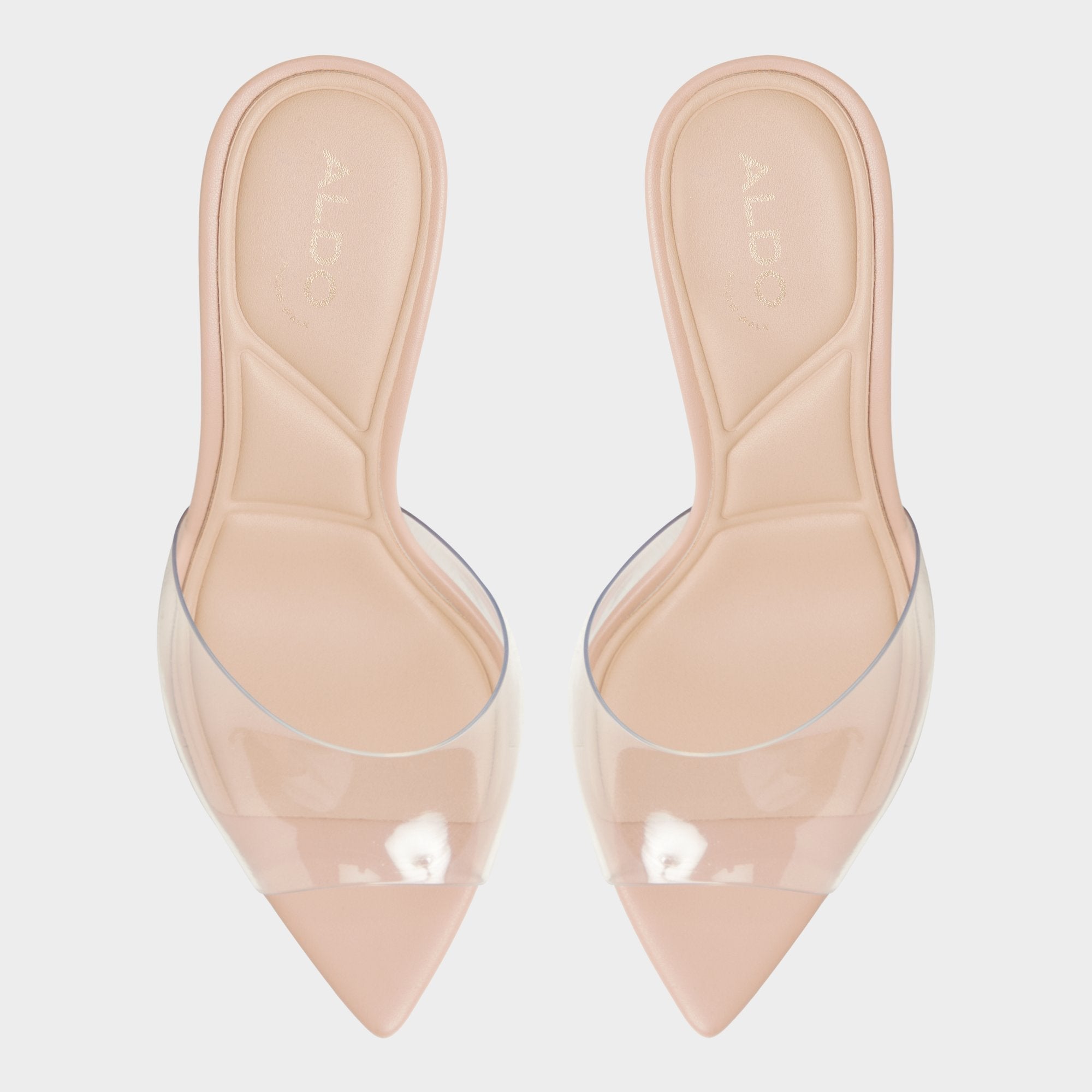Aldo | Anitabrilden Beige Women's Mule slides - Heeled mule, Stiletto heel