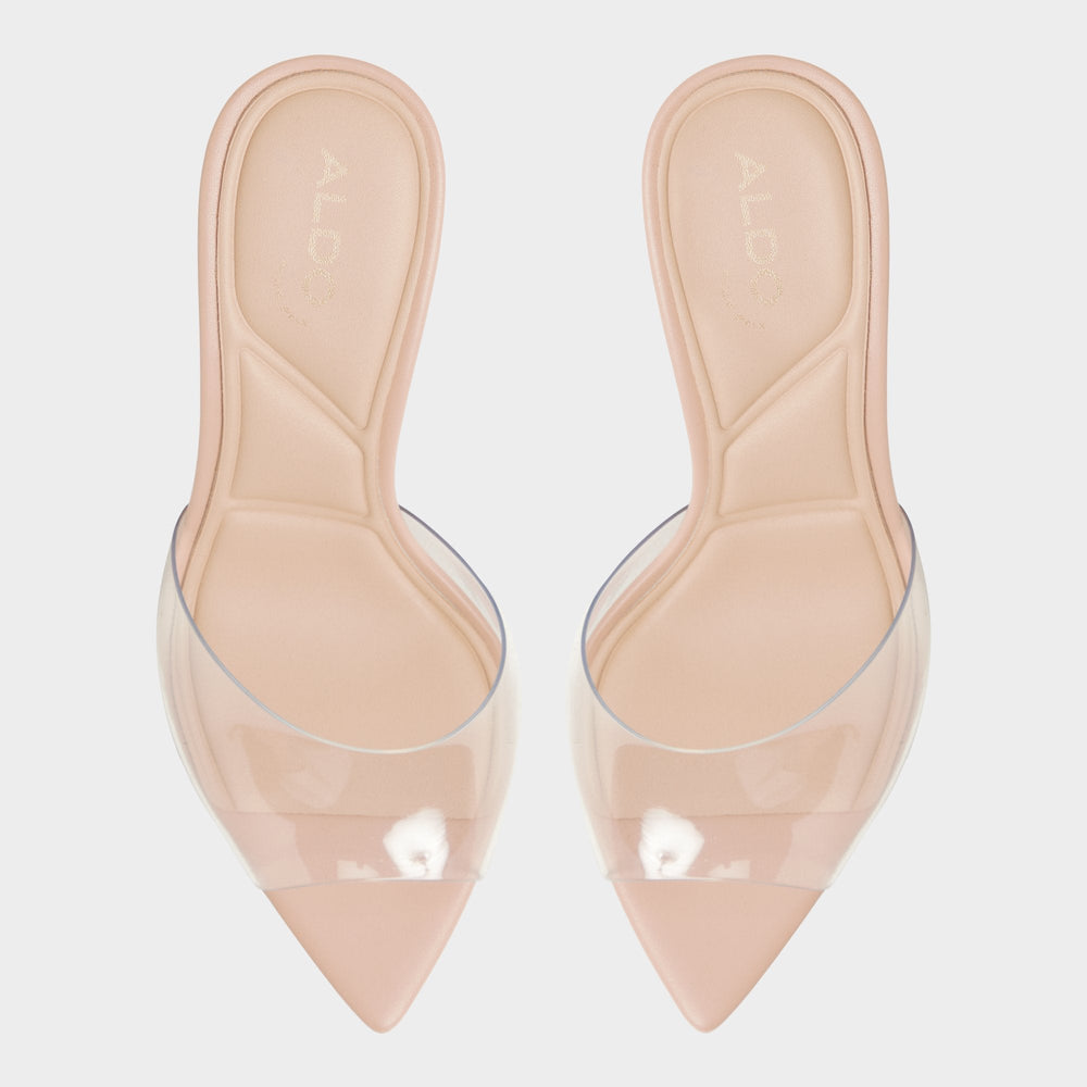 Aldo | Anitabrilden Beige Women's Mule slides - Heeled mule, Stiletto heel