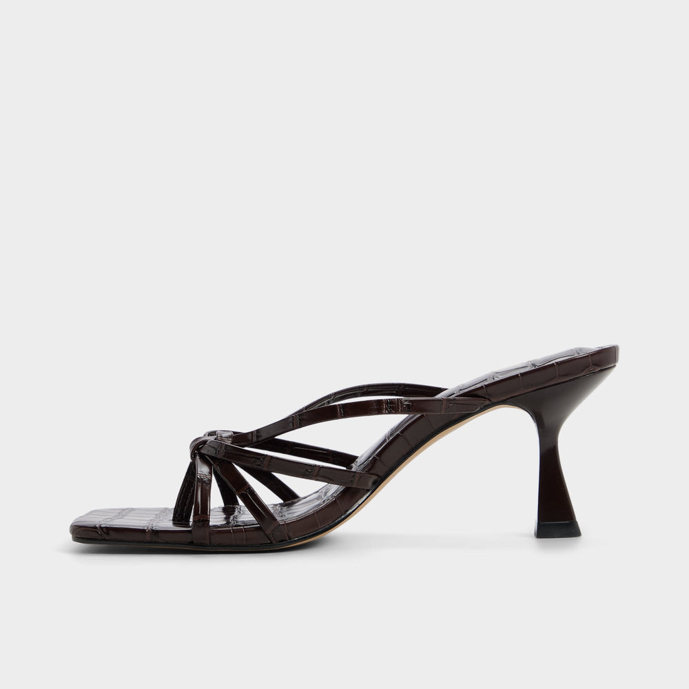 Aldo | Lumera in Dark Brown - Heeled mule, Stiletto heel