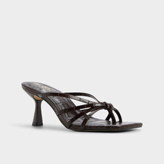 Aldo | Lumera in Dark Brown - Heeled mule, Stiletto heel