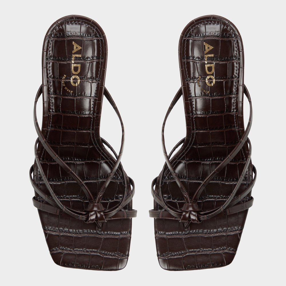 Aldo | Lumera in Dark Brown - Heeled mule, Stiletto heel