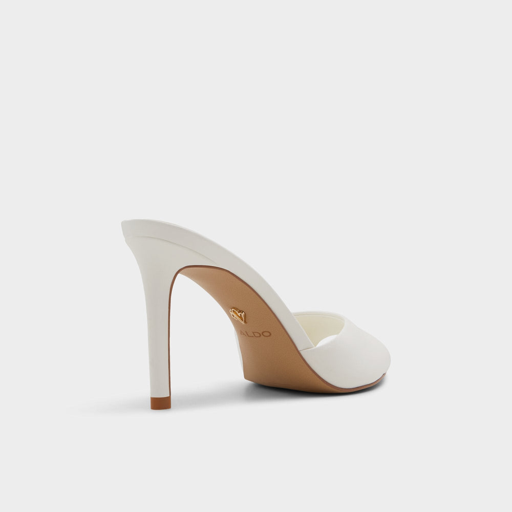 Aldo | Anniebrilden White Women's Heeled mules - Heeled mule, Stiletto heel