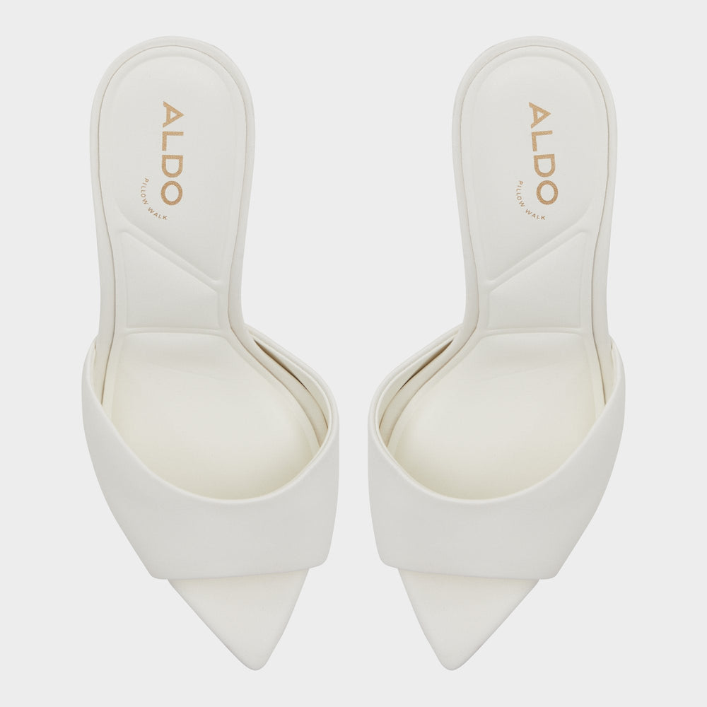 Aldo | Anniebrilden White Women's Heeled mules - Heeled mule, Stiletto heel