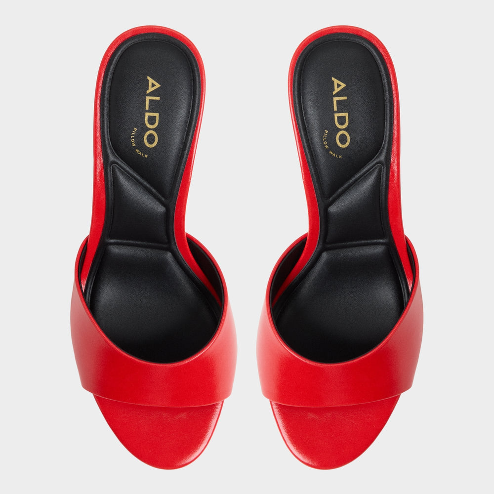Aldo | Annaberaen in Bright Red - Heeled mule, Stiletto heel