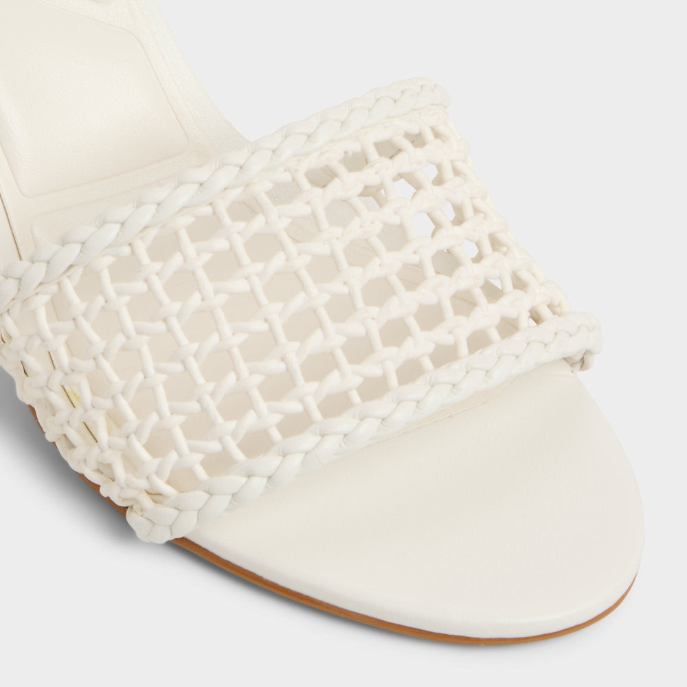 Aldo | Beachdate White/Bone Women's Block heels - Heeled mule, Block heel
