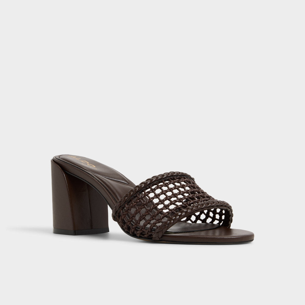 Aldo | Beachdate Dark Brown Women's Block heels - Heeled mule, Block heel