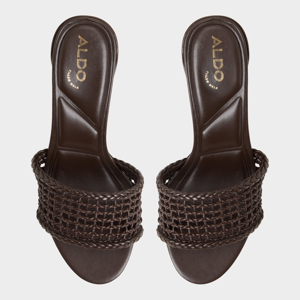 Aldo | Beachdate Dark Brown Women's Block heels - Heeled mule, Block heel
