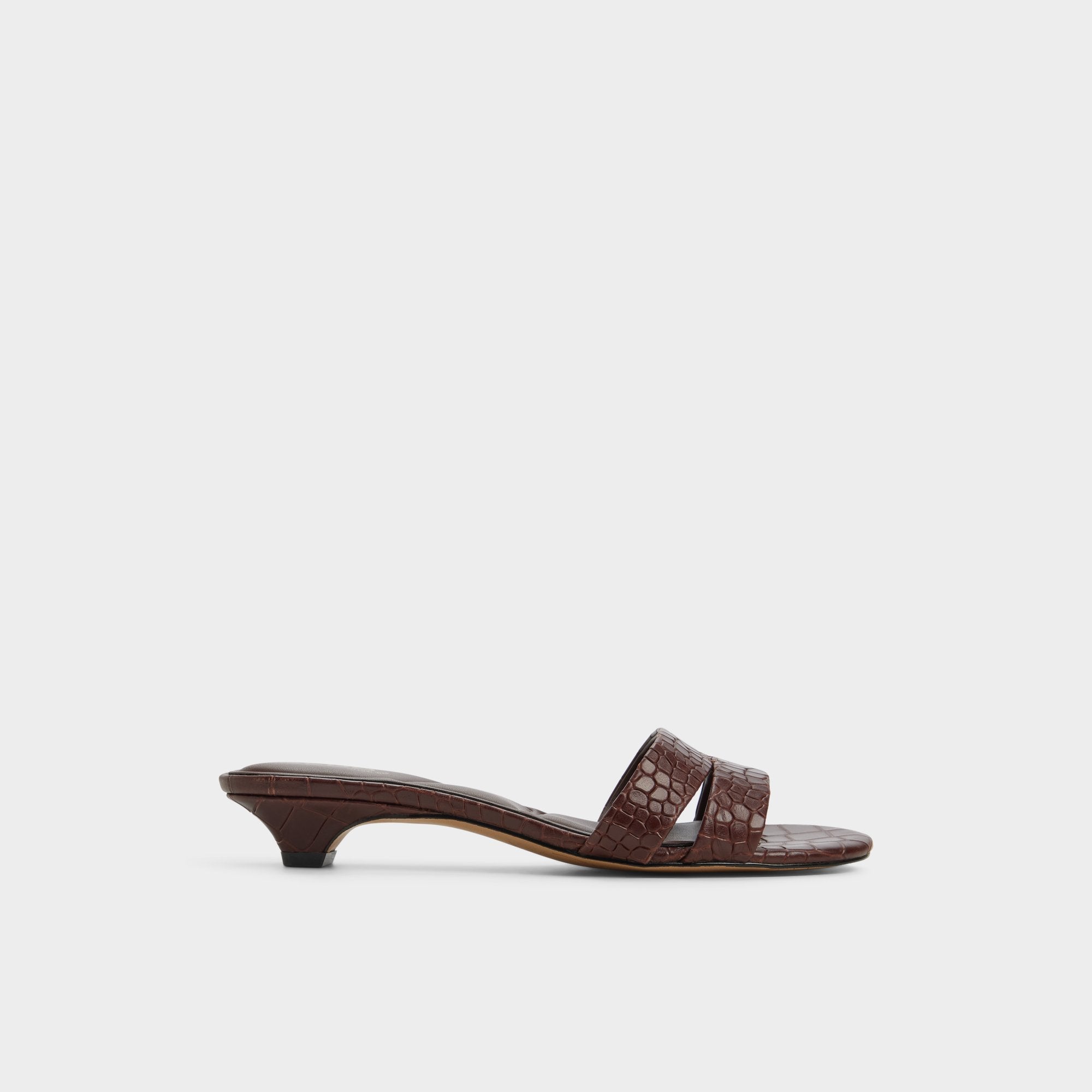 Aldo | Scarletta Dark Brown Women's Heeled mules - Heeled mule, Kitten heel