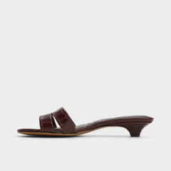 Aldo | Scarletta Dark Brown Women's Heeled mules - Heeled mule, Kitten heel