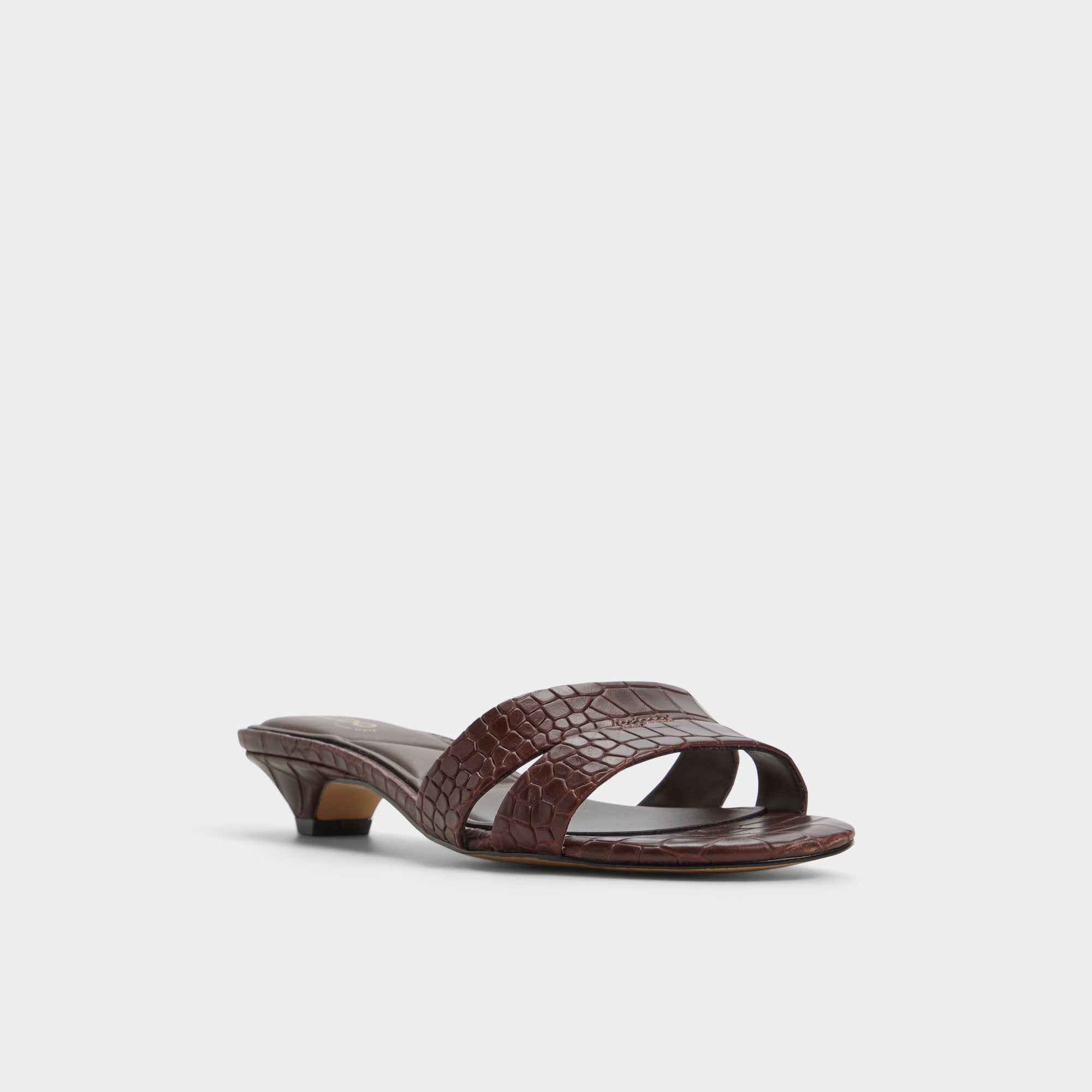 Aldo | Scarletta Dark Brown Women's Heeled mules - Heeled mule, Kitten heel