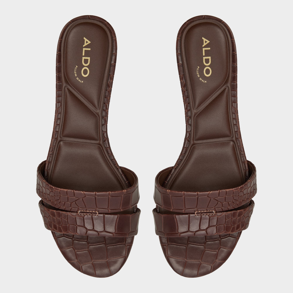 Aldo | Scarletta Dark Brown Women's Heeled mules - Heeled mule, Kitten heel