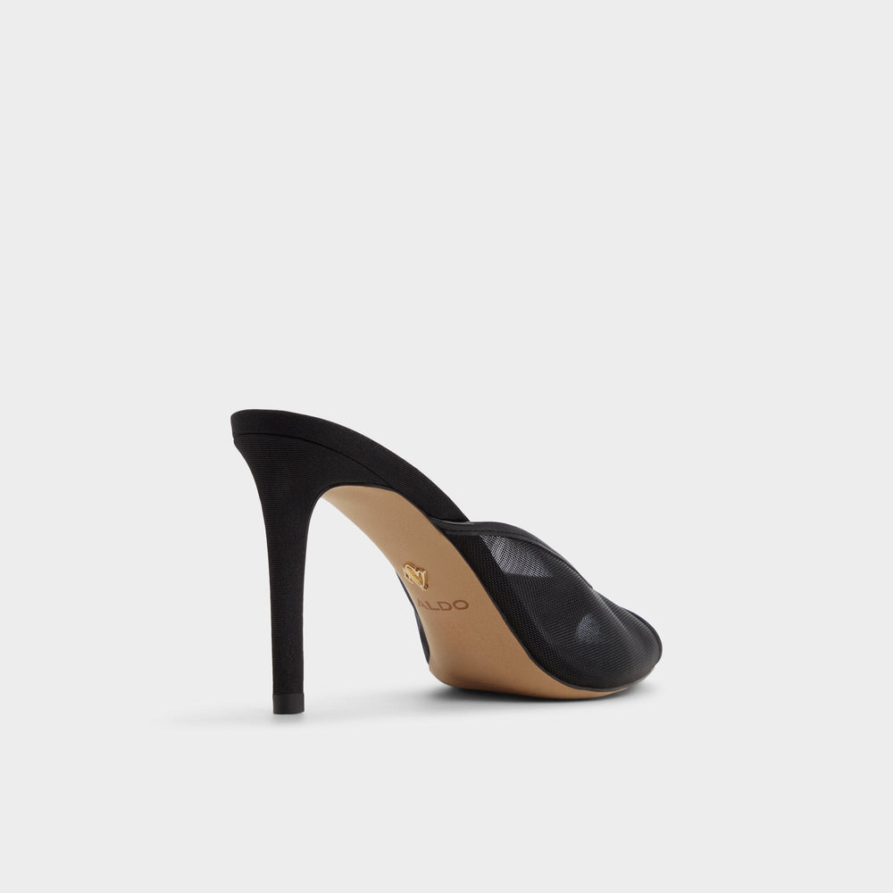 Aldo | Elennah in Black 14161302 - Heeled mule, Stiletto heel
