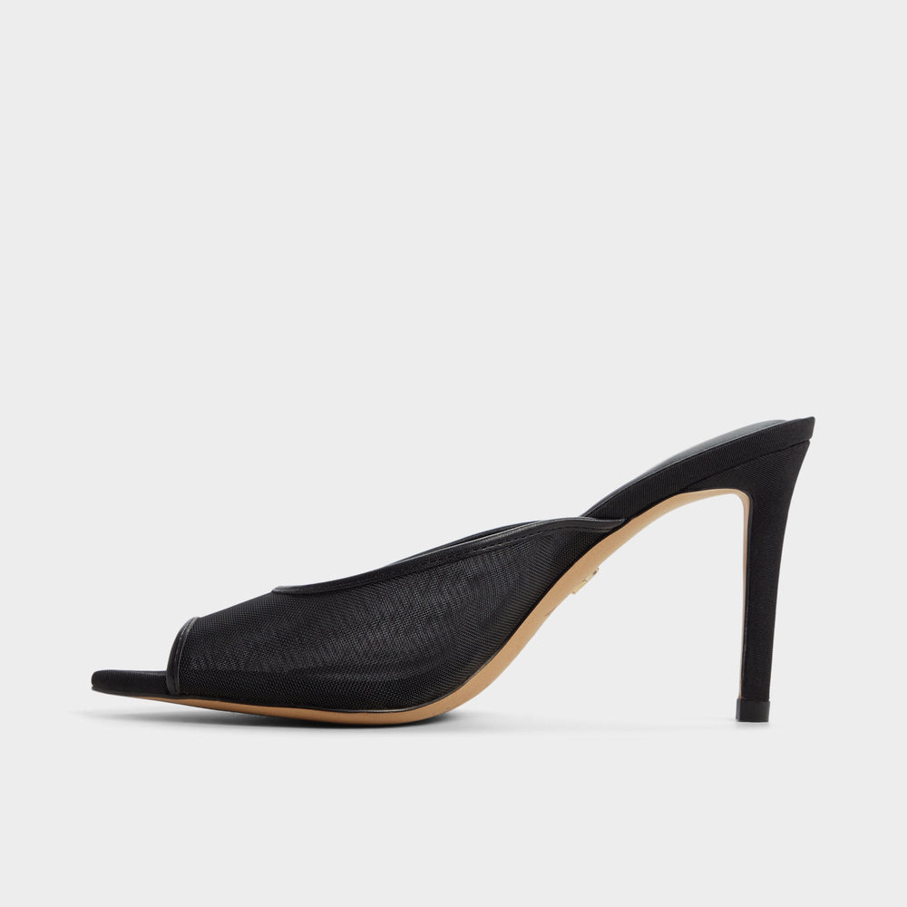 Aldo | Elennah in Black 14161302 - Heeled mule, Stiletto heel