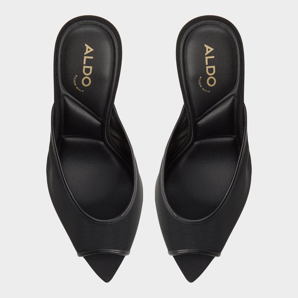 Aldo | Elennah in Black 14161302 - Heeled mule, Stiletto heel