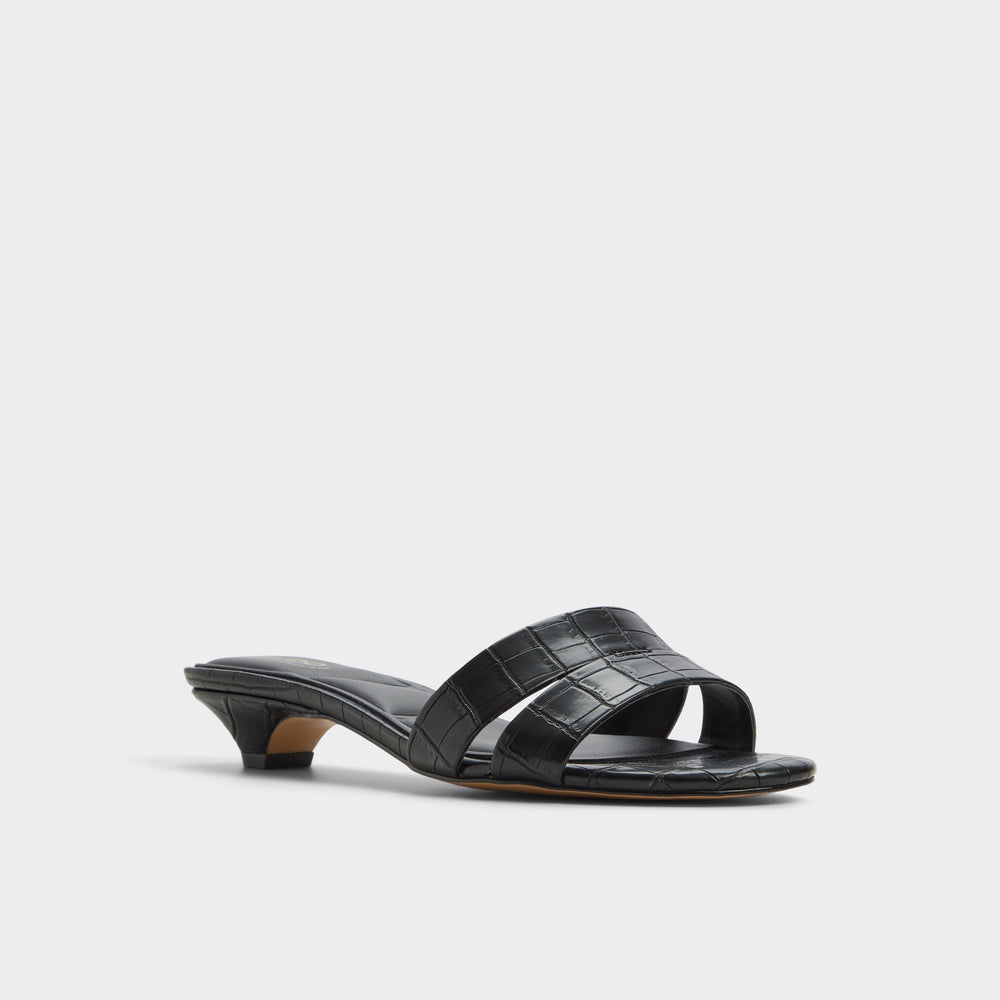 Aldo | Scarletta Black Women's Heeled mules - Heeled mule, Kitten heel