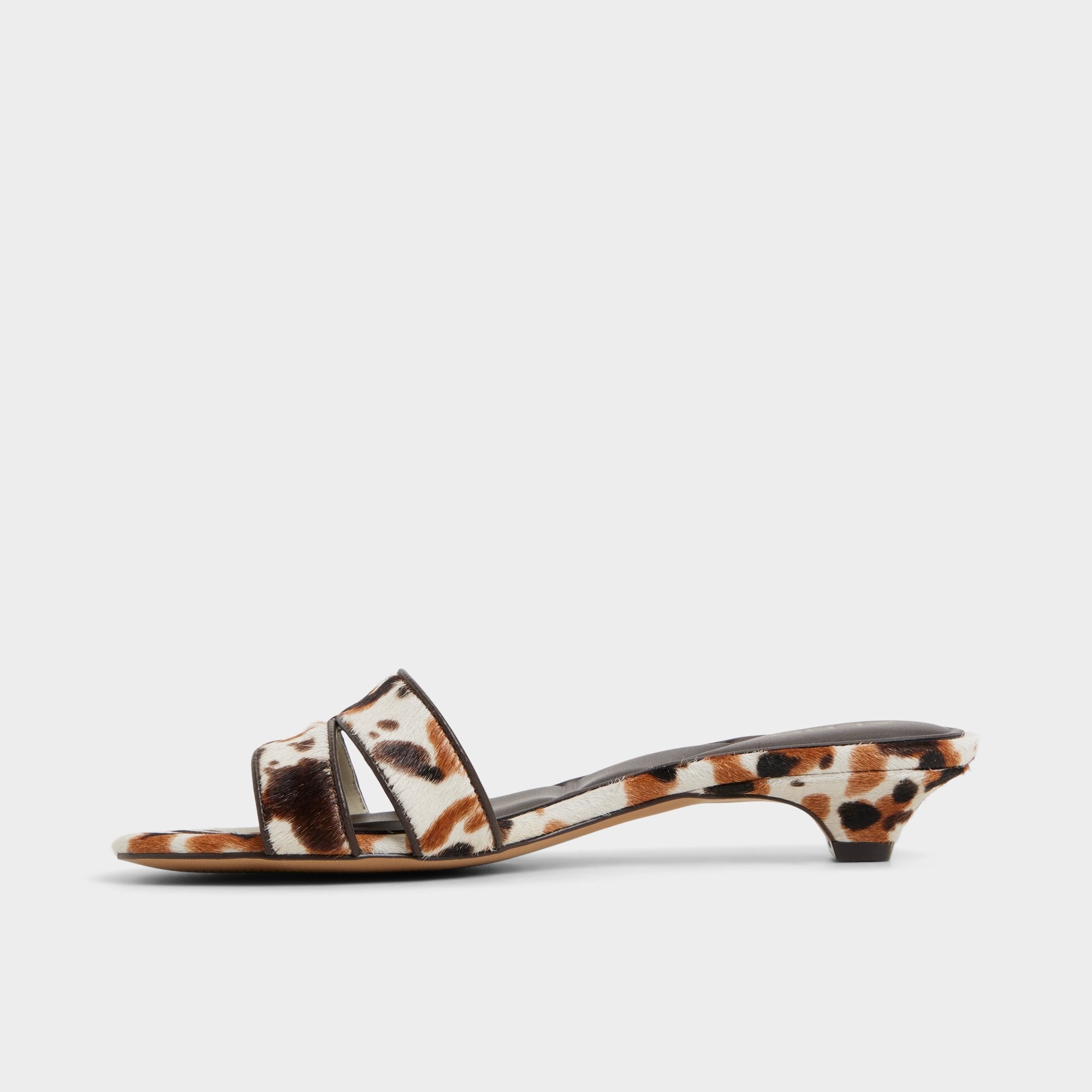 Aldo | Scarletta White/Black Women's Heeled mules - Heeled mule, Kitten heel
