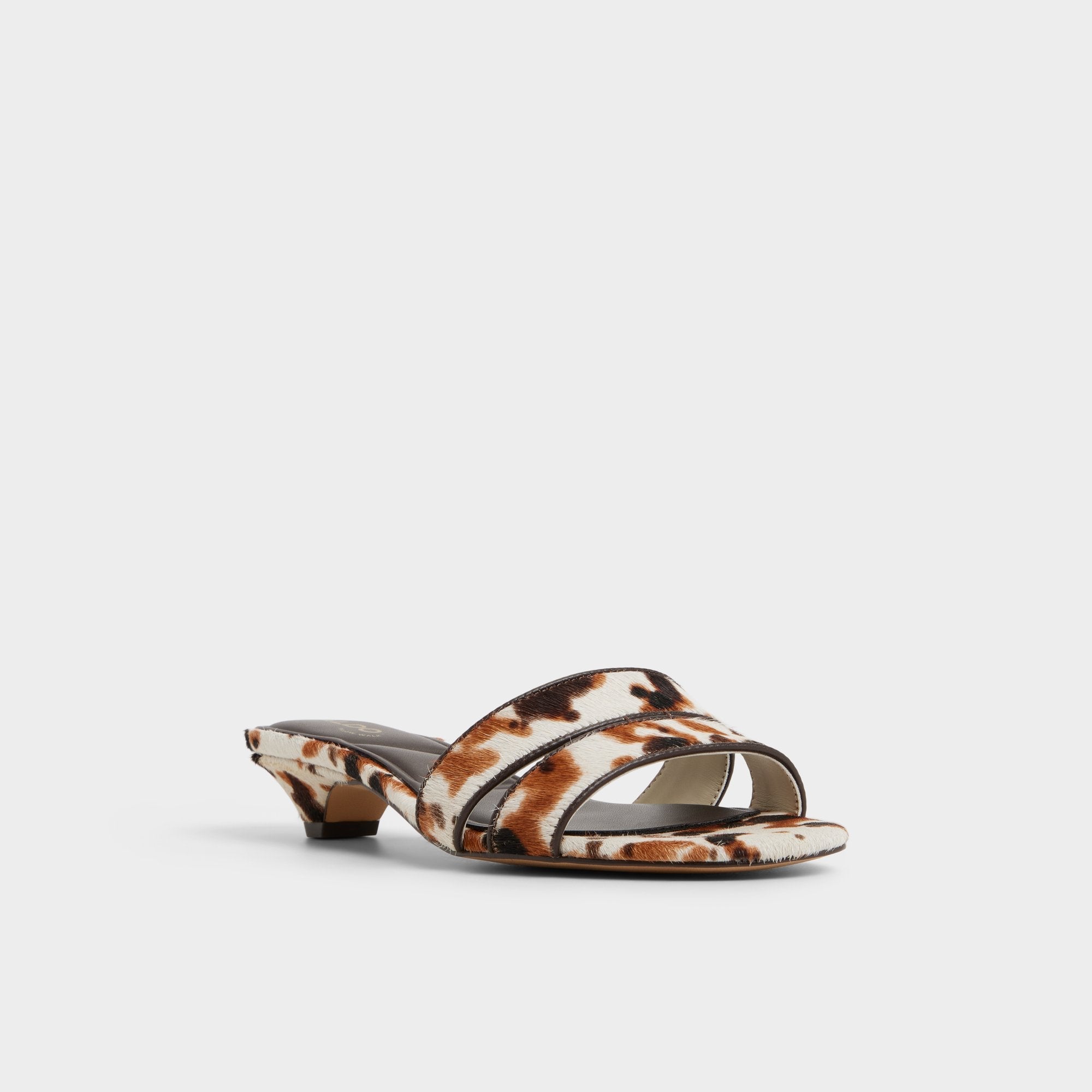 Aldo | Scarletta White/Black Women's Heeled mules - Heeled mule, Kitten heel