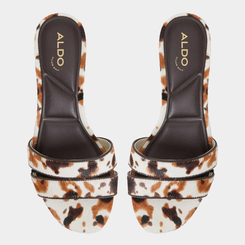 Aldo | Scarletta White/Black Women's Heeled mules - Heeled mule, Kitten heel