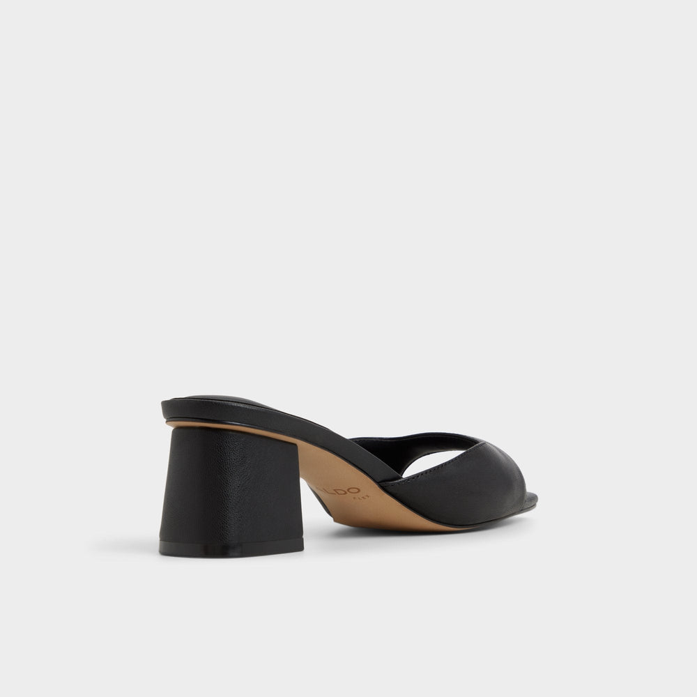 Aldo | Aneky in Black - Heeled mule, Block heel