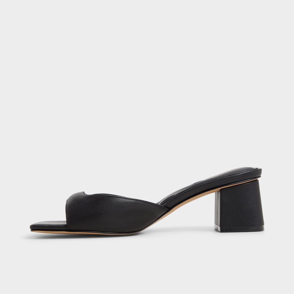 Aldo | Aneky in Black - Heeled mule, Block heel