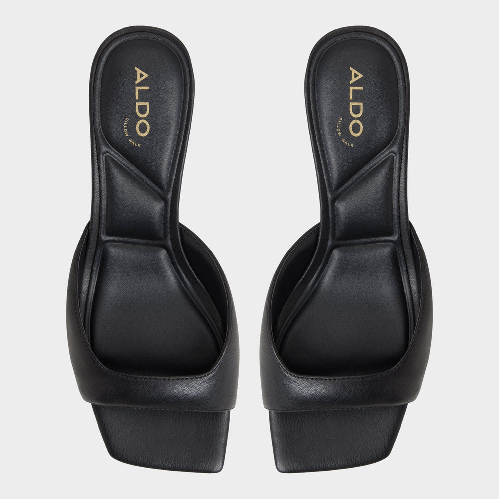 Aldo | Aneky in Black - Heeled mule, Block heel