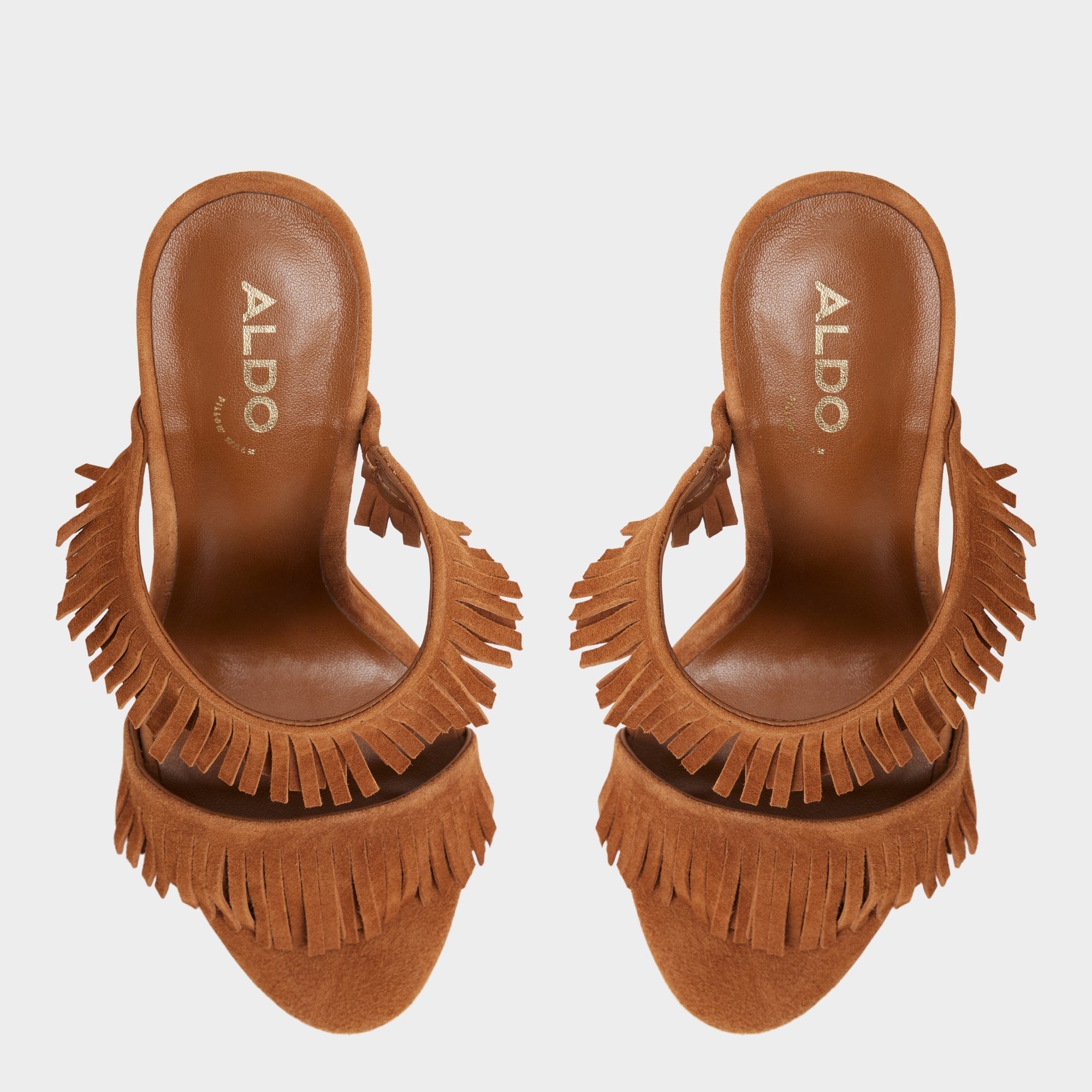 Aldo | Nahanie in Medium Brown - Heeled mule, Stiletto heel