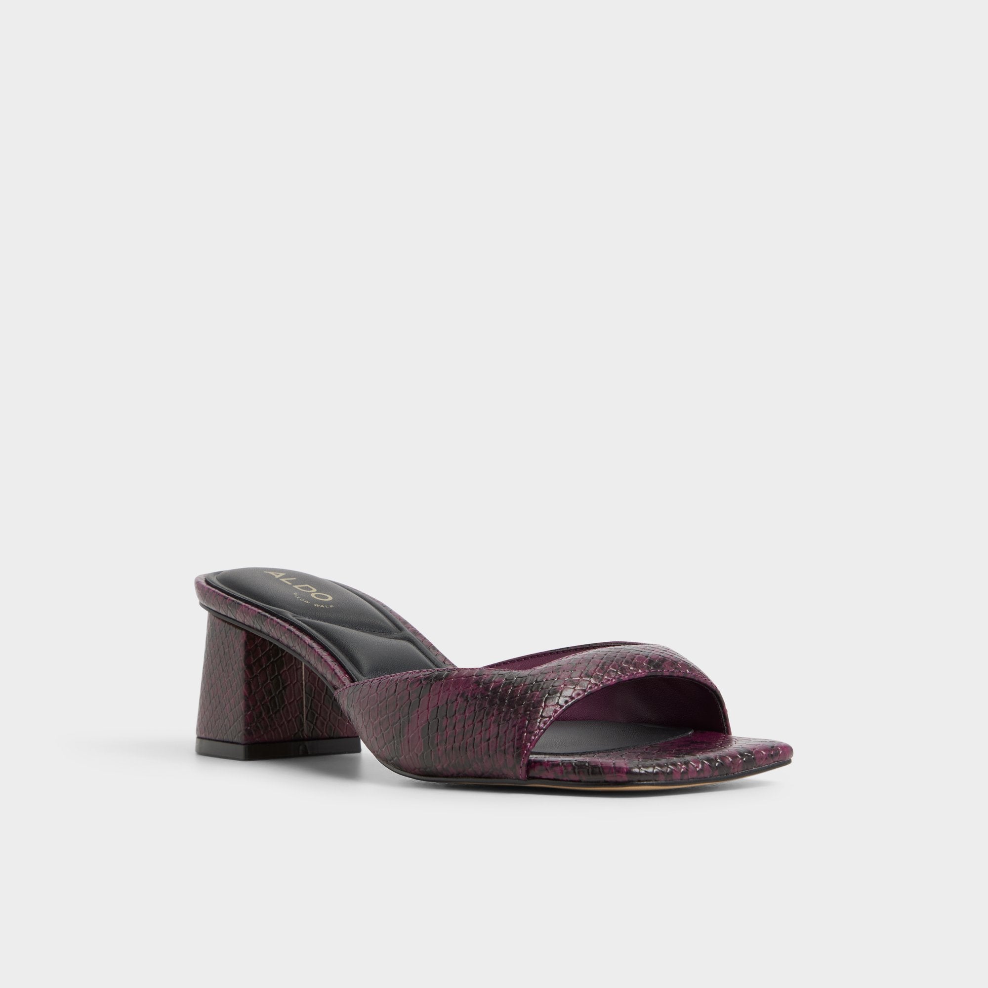 Aldo | Aneky in Bordo - Heeled mule, Block heel