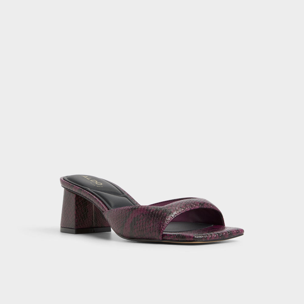 Aldo | Aneky in Bordo - Heeled mule, Block heel