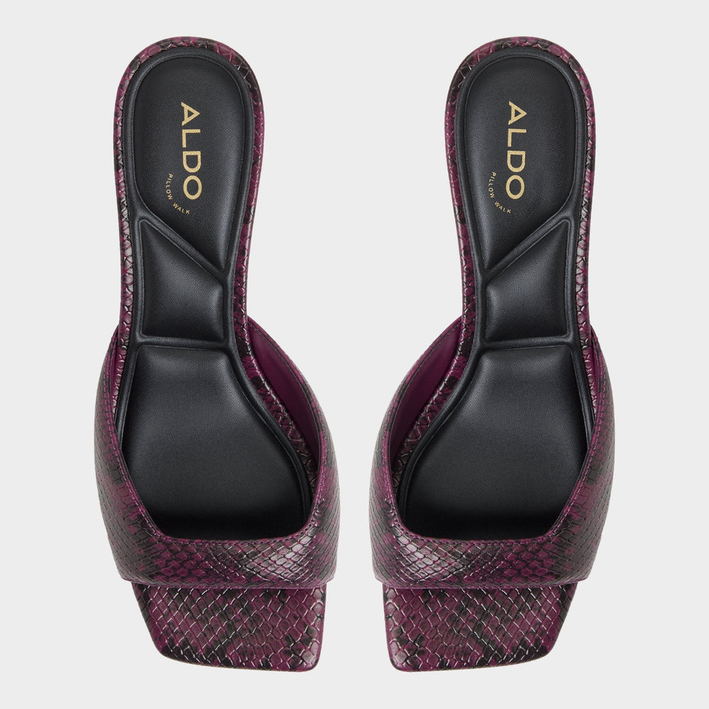 Aldo | Aneky in Bordo - Heeled mule, Block heel