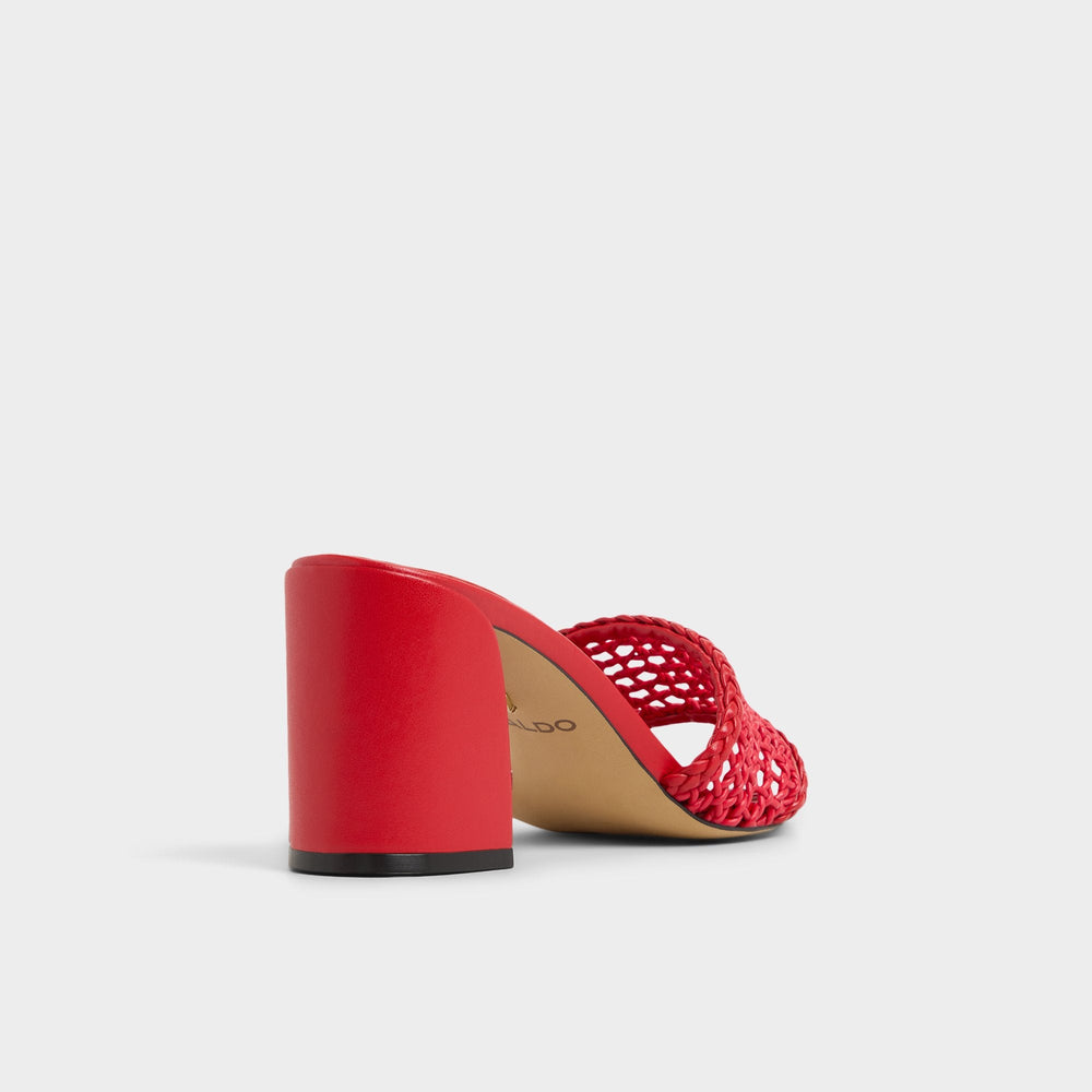 Aldo | Beachdate Bright Red Women's Block heels - Heeled mule, Block heel