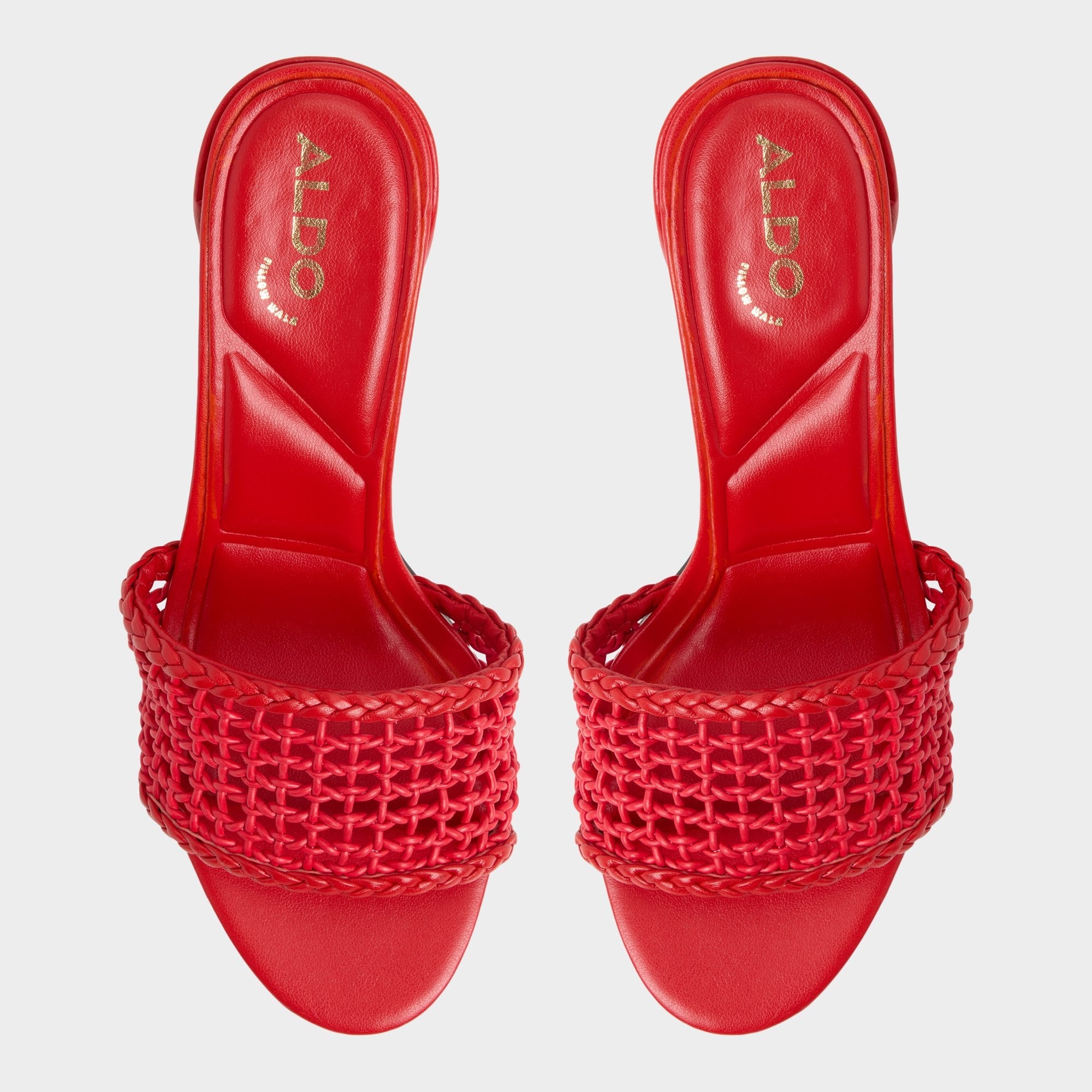 Aldo | Beachdate Bright Red Women's Block heels - Heeled mule, Block heel