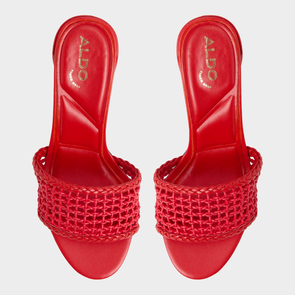 Aldo | Beachdate Bright Red Women's Block heels - Heeled mule, Block heel