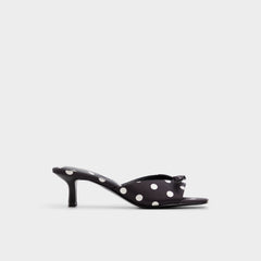 Aldo | Belerose in Black White - Heeled mule, Stiletto heel
