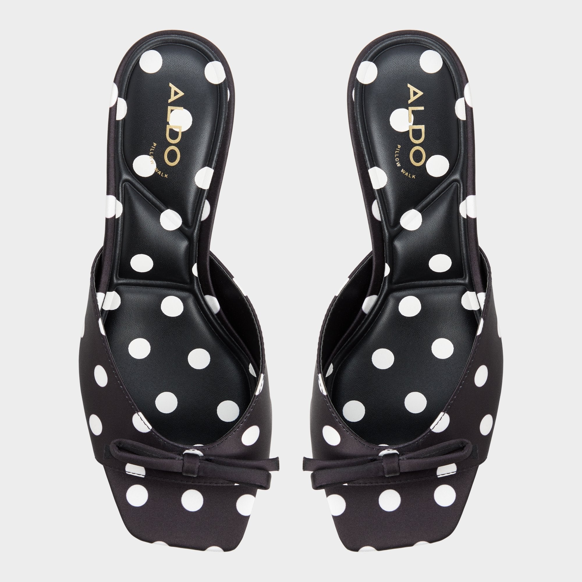 Aldo | Belerose in Black White - Heeled mule, Stiletto heel