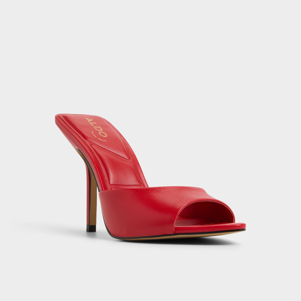 Aldo | Madelan in Bright Red - Heeled mule, Stiletto heel