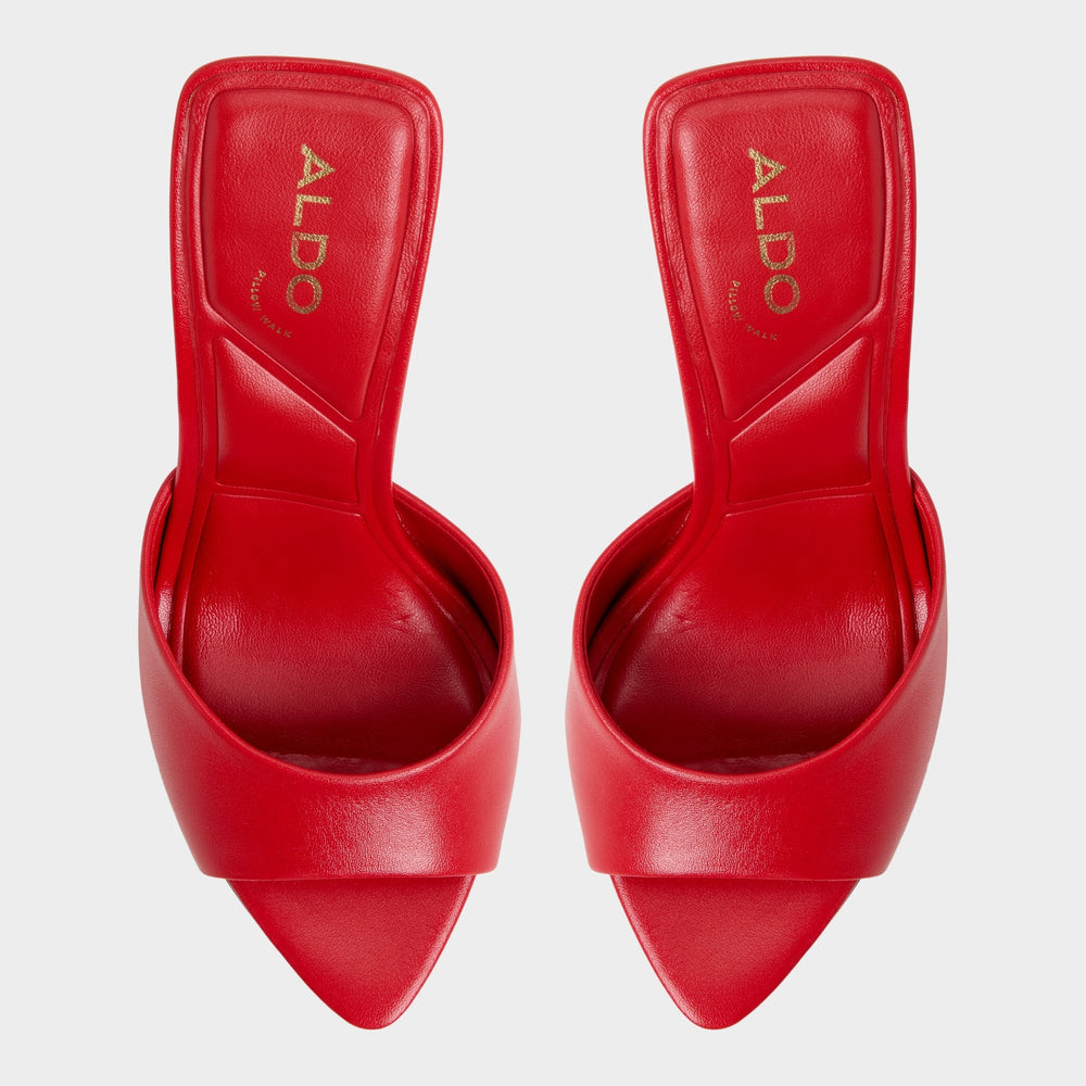 Aldo | Madelan in Bright Red - Heeled mule, Stiletto heel