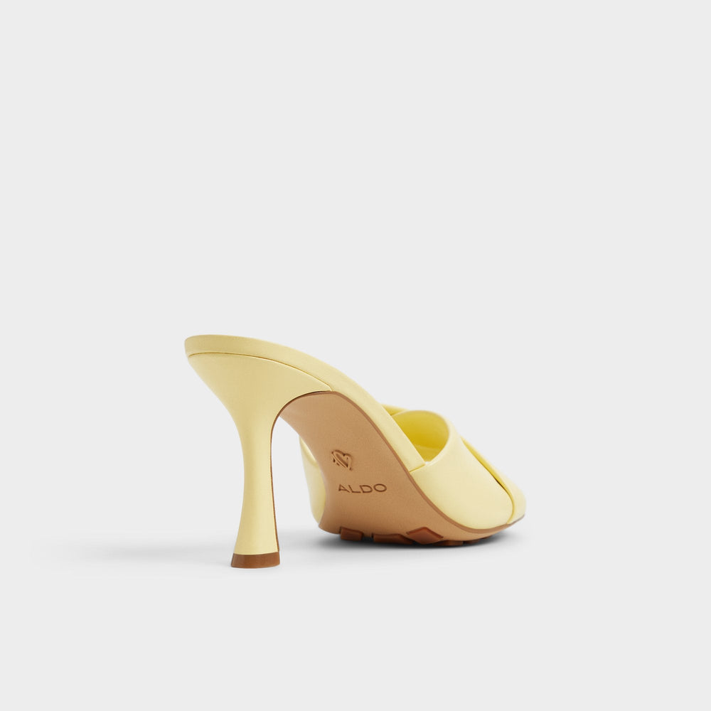 Aldo | Lyhanna Light Yellow Women's Heeled mules - Heeled mule, Stiletto heel