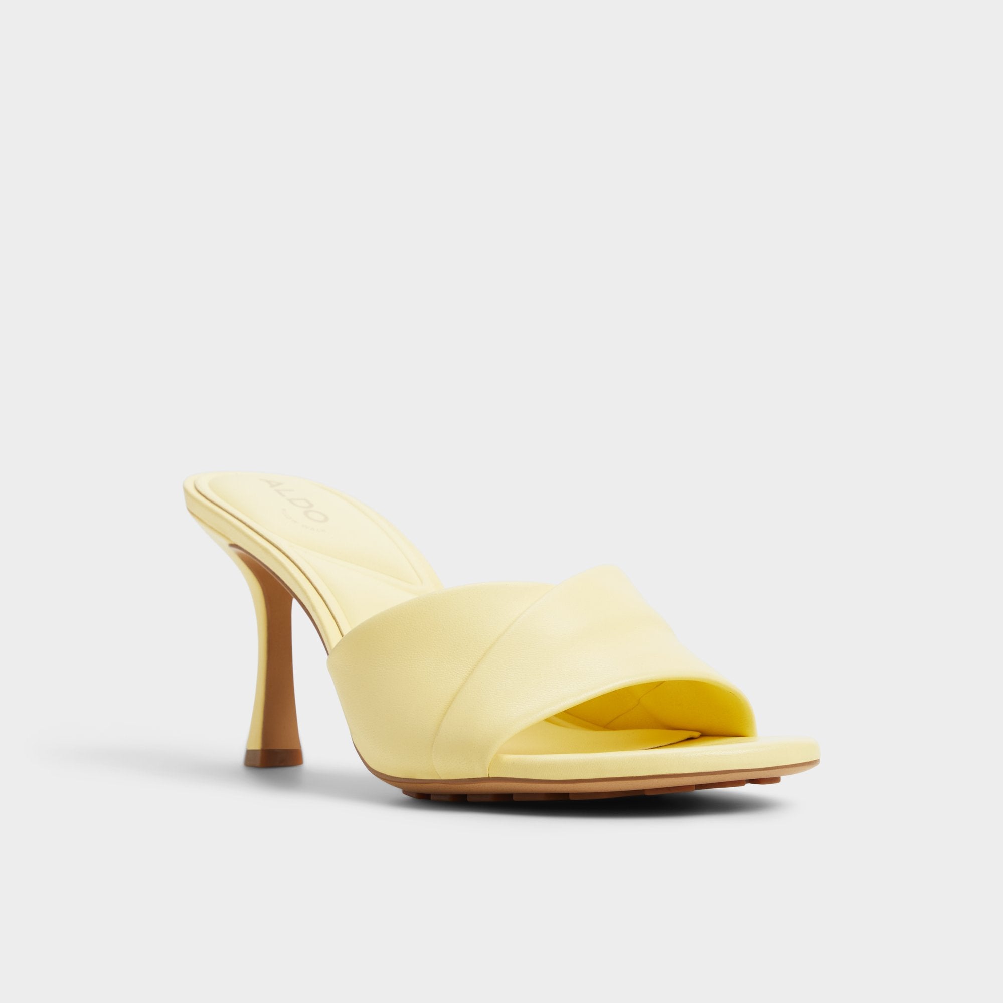 Aldo | Lyhanna Light Yellow Women's Heeled mules - Heeled mule, Stiletto heel