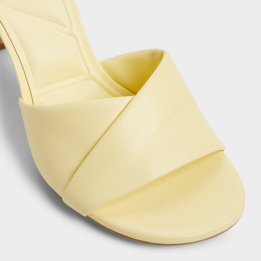 Aldo | Lyhanna Light Yellow Women's Heeled mules - Heeled mule, Stiletto heel